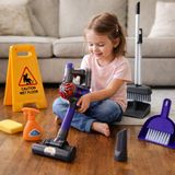 Toyska Eğitici Ev Temizlik Oyuncak Seti - Elektrikli Süpürgeli 1'li Set 3+ Yaş Kız Çocuklar İçin - Renkli