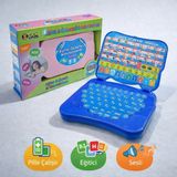 Toyska Mini Eğitici Laptop – Türkçe Öğrenim Haritalı - Oyuncak Bilgisayar Mavi