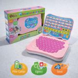 Toyska Mini Eğitici Laptop – Türkçe Öğrenim Haritalı - Oyuncak Bilgisayar Pembe