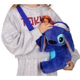 Toysme Disney Stitch Peluş Omuz Çantası - Sevimli Ikonik Mavi Tasarım - Antrasit - Lacivert