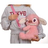 Toysme Stitch Peluş Omuz Çantası - Sevimli Pembe Tasarım - 044-Pembe