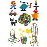 toysnet 2in1 Eğitici Oyuncak Süper Set - Bambu Çubuklar 300 Parça & Tik Tak Box 250 Parça