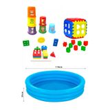 toysnet Eğitici Bebek Oyuncakları Seti Bebeğimin ilk Oyuncakları Şişme Havuz 114cm- Geometrik şekiller- Bultak - Mini Kule