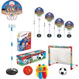 Toysnet Futbol Kalesi ve Ayaklı Basketbol Potası Erkek Çocuk Oyuncakları Eğlenceli Tasarım
