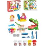 Toysnet Oyuncak Dino Dişçi Oyun Hamuru Set Kuaför Hamur Set 2in1