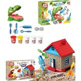 Toysnet Oyuncak Kum Ev Oyun Kumu + Dino Dişçi Oyun Hamuru Seti