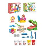 Toystore Oyuncak Dino Dişçi Oyun Hamuru Set Kuaför Hamur Set 2In1