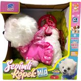 Toysturka Pilli Sesli Tasmalı Yürüyen Sevimli Köpek Mia Pembe 3+ Yaş Kız Çocuklar İçin Eğlenceli Oyuncak