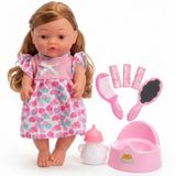 Toysturka Ruby Altını Islatan Eğitici Et Bebek Seti - Lazımlıklı-Biberonlu-Emzikli ve Saç Tasarım Seti