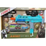 Toysturka Special Force Sesli Işıklı ve Lazerli Sünger Atan Oyuncak Silah Seti - Dürbünlü ve Aksesuarlı