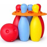TOYX Oyuncak Bowling Seti 8 Parça – Çocuk Bowling Oyunu, 6 Pin + Top, Taşıma Aparatlı, Eğitici Spor Oyuncağı, 3+ Yaş