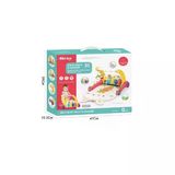 Toyz Dükkanım Bıb6016- Vardem Piyanolu Bebek Yürüteci Ve Tavşan Desenli Kırmızı Oyun Halısı 2 İn 1 Kız Erkek Çocuk