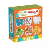 Toyz Dükkanım Ca.5126 Ca Games, Dokulu Hayvanlar Puzzle Kız Erkek Çocuk Oyuncak Eğitici Oyuncaklar