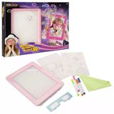 Toyz Dükkanım Doodle 3D Sihirli Çizim Tahtası Pembe Veya Beyaz Kız Erkek Çocuk Oyuncak Eğitici Oyuncaklar