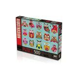 Toyz Dükkanım Ks Puzzle 500 Parça Multi Owls Renkli Baykuşlar Kız Erkek Çocuk Oyuncak Eğitici Oyuncaklar
