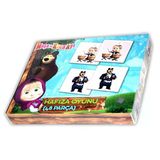 Toyz Dükkanım Ms7572 Maşa İle Koca Ayı Hafıza Oyunu Kız Erkek Çocuk Oyuncak Eğitici Oyuncaklar