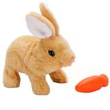 Toyz Dükkanım Sesli Ve Hareketli Peluş Tavşan Kız Erkek Çocuk Oyuncak Eğitici Oyuncaklar
