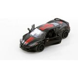 Toyz Play Corvette Stıngray C8 136 Dıecast Kinsmart Lisanslı Metal Çekbırak Model Araba - Siyah
