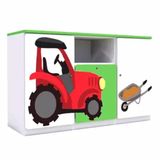 Toyzcity 1 Çekmeceli 2 Kapaklı Çiftlik Temalı Çocuk Odası Anaokulu Kreş Dolap