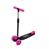 Toyzitoys Magic twist penbe Çocuk Scooter Magic Wheels Işıklı 3 Tekerlekli Twist Çocuk Scooter Pembe Figürlü