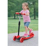 Toyzitoys RUNNER KIRMIZI ARABA FİGÜRLÜ Frenli Denge Led Işıklı 3 Üç Tekerlekli Yükseklik Ayarlı Twist Çocuk Scooter