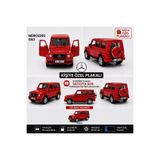 ToyzMarket Mercedes G63 Metal Oyuncak Araba 12 CM - G Serisi KİŞİYE ÖZEL PLAKALI Mercedes Oyuncak - kırmızı