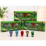 Toyzoy Toys Blok Karakter Figür Seti 5'li Mini Oyuncak Koleksiyonu - minecraft figür aeti