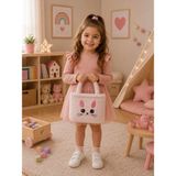 Toyzoy Toys Hello Kitty Model Peluş Çocuk Çantası – Sevimli Peluş Omuz / El Çantası - 01P-Pembe