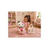 Toyzoy Toys Hello Kitty pembe çilekli Peluş Oyuncak 35cm + peluş Çanta – Şık Hediye Seti