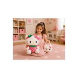 Toyzoy Toys Hello Kitty Pembe Çilekli Peluş Oyuncak 50 cm + peluş Çanta – Şık Hediye Seti