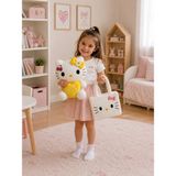 Toyzoy Toys Hello Kitty Sarı Peluş Oyuncak 35CM + Peluş Çanta – Şık Hediye Seti