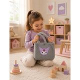 Toyzoy Toys Kuromi Model Peluş Çocuk Çantası – Sevimli Peluş Omuz / El Çantası - Gri
