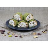 Toz Antep Fıstığı Kaplı Portakal Aromalı Fındık Kreması Dolgulu Bademli Lokum - 1 kg