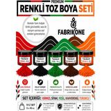 Toz Mum Boyası Seti 10 Cc 5'Li – Soya & Parafin Wax Için – Kırmızı, Siyah, Yeşil, Kahverengi, Turuncu Bkfab5ksykht10g