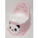 Toz Pembe Panda Lazımlık Rahat Konforlu Çıkabilir Hazneli Kapaklı Dünyanın En Kullanışlı Lazımlığı