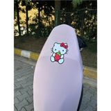 Toz Pembe Renk Mini ve Midi Motosiklet Koltuk Sele Kılıfı Likralı Kumaş