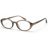 Toz Vintage Alderon Bej Çerçeve Şeffaf Cam Optik Uyumlu Vintage Retro Gözlük - Bronz