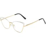 Toz Vintage Beyaz Tarnis Vintage & Retro Kedi Güneş Gözlüğü - Altın