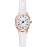 Toz Vintage Beyaz Uprise Vintage Retro Oval Kadın Kol Saati - Altın - Beyaz