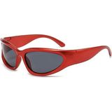 Toz Vintage Blaze Kırmızı Çerçeve Vintage Retro Unisex Güneş Gözlüğü