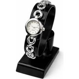 Toz Vintage Coneya Silver Metal Zincir Bileklik Saat Minimal Kadın Vintage Retro Saat - Beyaz