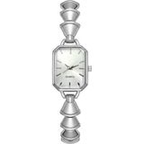 Toz Vintage Cuviane Silver Metal Beyaz Geometrik Kordon Kadın Vintage Retro Saat