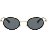 Toz Vintage Dorel Yuvarlak Gold Siyah Unisex UV400 Vintage Retro Güneş Gözlüğü - Lacivert