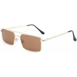 Toz Vintage Drizmo Dörtgen Unisex Retro Güneş Gözlüğü - Kahverengi