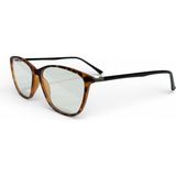 Toz Vintage Eroni Leopar Çerçeve Optik Uyumlu Vintage Retro Gözlük - Kahverengi