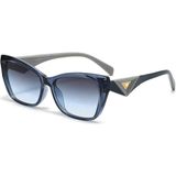 Toz Vintage Esyon Mavi Retro Köşeli Kemik Kalın Sap Unisex UV400 Vintage Retro Güneş Gözlüğü