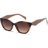 Toz Vintage Evara Kahverengi Retro Kedi Gözü Kemik Kalın Sap Unisex UV400 Vintage Retro Güneş Gözlüğü