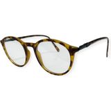 Toz Vintage Evara Leopar Çerçeve Optik Uyumlu Vintage Retro Gözlük - Kahverengi