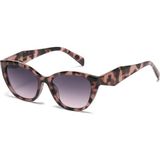 Toz Vintage Evara Mor Retro Kedi Gözü Kemik Kalın Sap Unisex UV400 Vintage Retro Güneş Gözlüğü