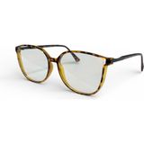 Toz Vintage Evinor Leopar Çerçeve Optik Uyumlu Vintage Retro Gözlük - Çok Renkli